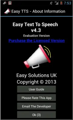 Easy Text To Speech android App screenshot 0