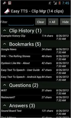 Easy Text To Speech android App screenshot 2